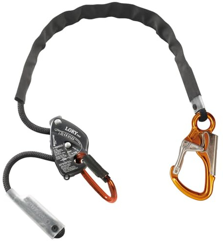 Skylotec Halteseil Set Lory PRO L-0699, EN 358, Länge 2 m L-0699-2 (Absturzsicherung Fallschutz Falldämpfer Sicherungsgerät Falldämpferband) Norm: EN 358:1999/Tragmittel: Kernmantelseil 10,5 mm