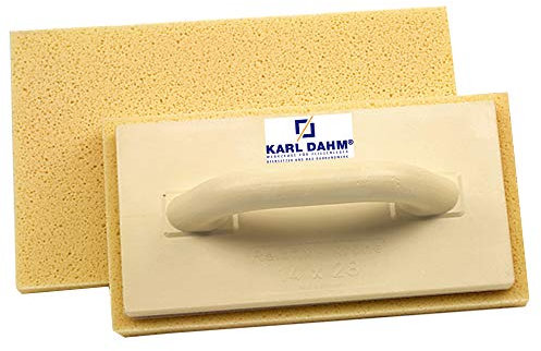 Karl Dahm 10761 - Tabla de esponja hidráulica para lavar azulejos, accesorio para azulejos a juego con el kit de lavado de baldosas, esponja muy absorbente, 16 x 30 cm