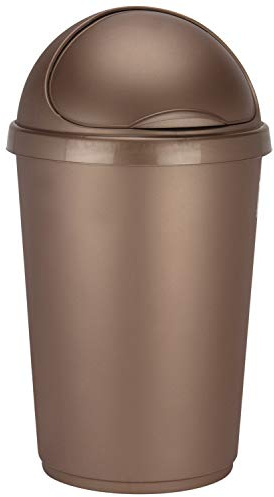 KetoPlastics 50 LITRE ROSE GOLD KITCHEN BIN BULLET BIN DUSTBIN WASTE BIN RECYCLE BIN COPPER PLASTIC BIN LIFT UP LID