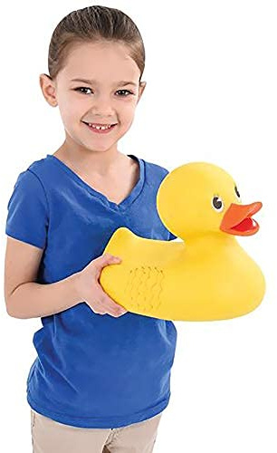The Dreidel Company Jumbo Rubber Ducky 10.5 Inches Classic Large Rubber Duck for Fun-Filled Baths (Single)