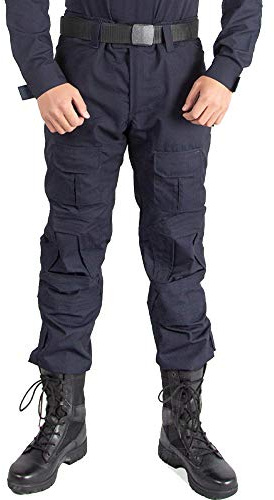 YAOTT Tattico Mimetica Pantaloni da Uomo, BDU Militare Pantaloni Multitasche per Airsoft, Paintball, Trekking Escursionismo Campeggio, Pantaloni da Lavoro Cargo Pantaloni Esercito Blu Navy 36
