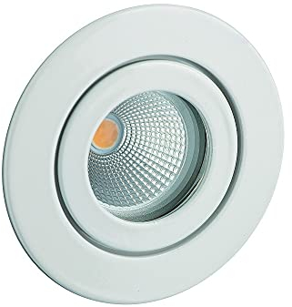 Edelstahl Einbaustrahler TULKA V4A, 1,4401 X5CrNiMo 316 MR11, mit Clipverschluss, rund, starr, IP55, weiß