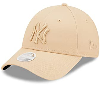 New Era York Yankees - - MLB Baseball - Basecap Kappe Cap - Frau Damen - 9Forty verstellbar - Beige - One-Size