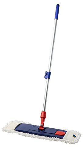 Prieser 3 in 1 Profi Mix Bodenwischer Set – Putzmittel in Industriequalität – Mop Set Baumwolle 40cm – Inklusive hochwertigem Teleskopstiel – Wischer Set