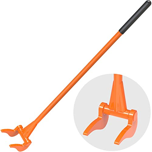 Insaga Enhanced Pallet Buster Fully Welded Deck Board Removal Tool 50'' Non-Slip Handle, All-Steel Deck Removal Tool One Piece Pallet Breaker Tool, Saves Time and Effort in Deck, Pallet Demolition