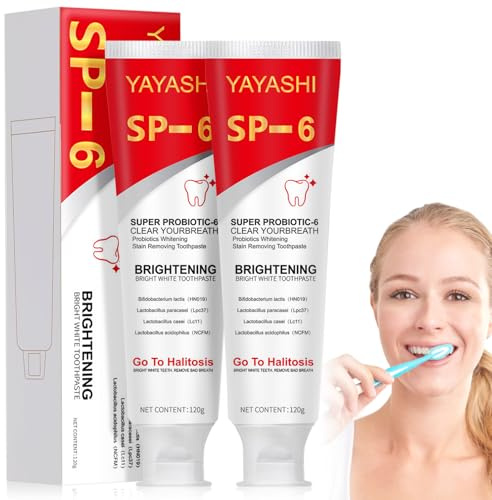 2 Stück Sp-6 Zahnpasta,Sp-6 Probiotische Zahnpasta,Zahnpasta Whitening 120g,Sp 6 Toothpaste,Probiotics Bright White Zahnpasta,Zahnaufhellung,Tiefenreinigungs-Pflegezahnpasta | Zahnpasta Whitening 120g,Probiotics Bright White Zahnpastas,Zahnaufhellung,Tiefenreinigungs-Pflegezahnpasta