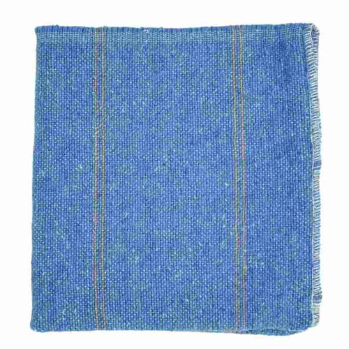 LNT France - Lot de 3 Serpillères L'original Blue G - 50 x 100 cm, Toile de Jean recyclé. Multi usages, Nettoyage de Tous Les sols. Très résistantes. Fabriqué en France.