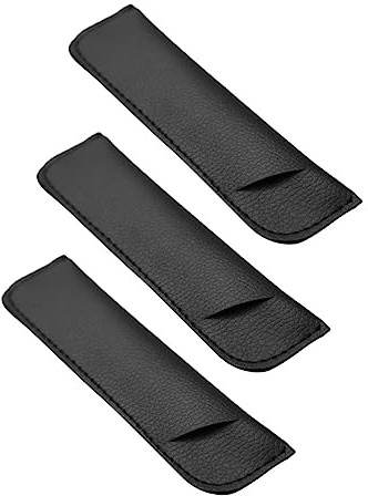 Runde Stimmgabelkappen aus Pu Leder, 3 Stück Schwarz | Tragbar und Leicht, Kreative Optik, Geeignet für Musikinstrument Zubehör