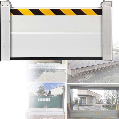 Generisch Hochwasserschutz Bei Türen Hochwasserschutz Barriere Aussen Hochwasserschutz Bei Türen Spundwand Aluminiumlegierungs Material Gut Wasserdicht Für Garageneinfahrt Tür Straße,Silber,60x60cm