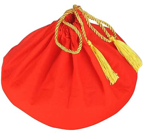 Cabilock Wine Jar Sealer Bag Pickle Jar Fabric Cover Ceramic Jar Sealing Lid Red Cloth Lid Bag