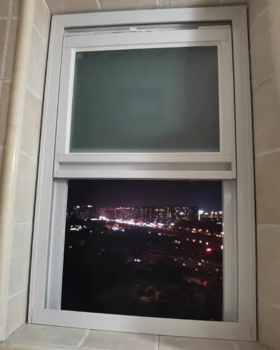 Schuppenfenster, Weißes Schiebefenster Für Innen Und Außen, Ersatz Für Gewächshaus, Restaurant, Hühnerstall, Doppelglasfenster Mit Fliegengitter, B X H 14 X 31 Zoll 35 X