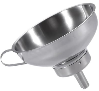 NAMOARLY Embudo De Acero Inoxidable Para Dispensar Licor Practico Embudo De Aceite Con Asa Para Cocina Para Llenar Botellas y Vasos Con Facilidad