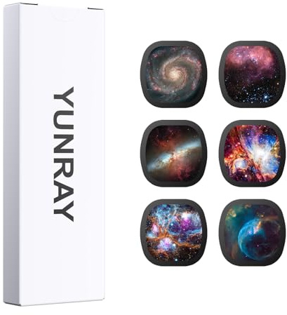 YUNRAY Galaxy Projector Disc – Diapositives de Projecteur Ultra HD, compatibles avec Le YUNRAY Galaxy Projector Pro et Les Modèles SKE-TKQ01 & BL-DQY02 (Pro Version) – Set de 6 Disques