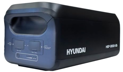 HYUNDAI Batería de Expansión 2560Wh para Estación de Energía 3000W - Batería Extra LiFePO4 con 4000 Ciclos - Módulo de Expansión Portátil para Power Station - Energía Extra Silenciosa y Segura