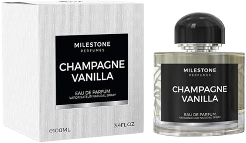 MILESTONE Champagne Vanilla Eau de Parfum for Women – 100ml | Elegant Floral Woody Perfume | Long-Lasting Fragrance with Geranium, Violet, Patchouli & Vanilla Notes | Sophisticated Scent for Her