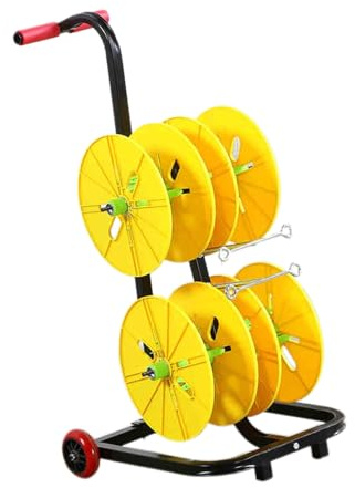 Generisch Tragbarer Kabeltrommelwagen mit Rollen, robuster Kabelabroller, Organizer für Baustellen und Heiminstallationen, Abmessungen 49 x 42 x 90 cm