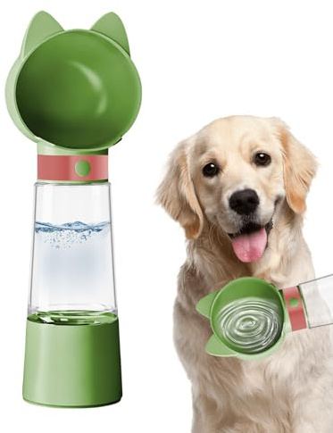 Bebedero Portátil para Perros Dispensador portátil 2 en 1 a prueba de fugas