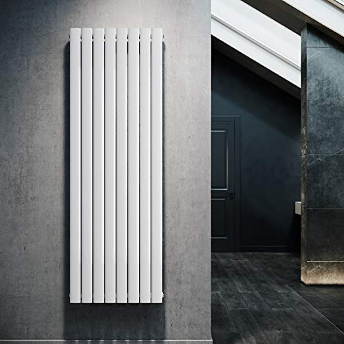Design Flach Heizkörper 1800x619mm Weiß Paneelheizkörper Vertikal Mittelanschluss Einlagig