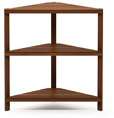 Furinno Tioman Outdoor Eckregal in Teaköl, Natur, 39,62 x 83,57 x 90,17 cm