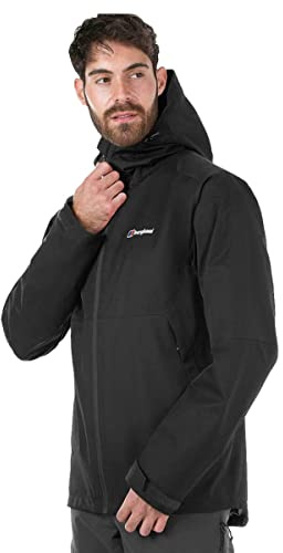 Berghaus Fellmaster Interactive Chaqueta Impermeable Gore-Tex, Hombre, Negro, Small