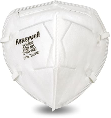Honeywell Safety DF300 N95 Flatfold Disposable Respirator- Box of 50, White,One Size