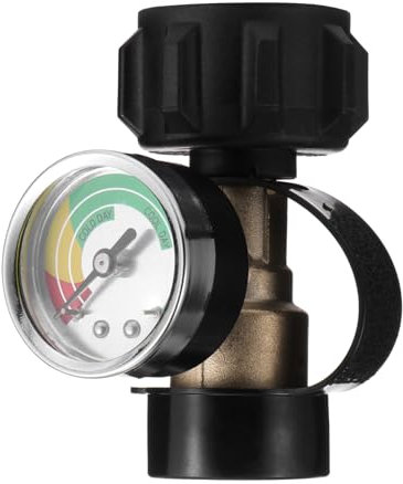 Yardwe -Manometer für Propangas, Füllstandsanzeige, Zylinder, 3 Farben, kodiert, Universal, Gas, Messgerät Typ 1, (20-40 lb)