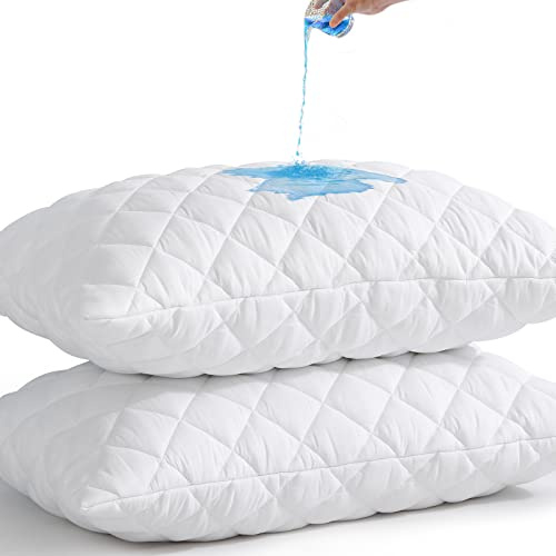 UNILIBRA 2 Pack Waterproof Pillow Protector Quilted King Size(21X36)