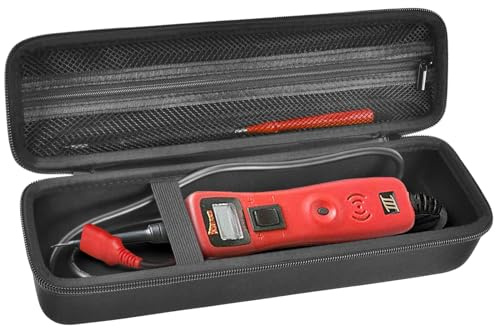 Case Compatible with Fluke T5-1000/ T5-600/ T6-1000/ T6-600 Electrical Voltage, Continuity and Current Tester Multimeter Kit Storage Organizer Holder (Box Only) - Black