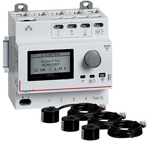 Pack Ecocompteur modulaire connecté - Drivia with Netatmo - 1 écocompteur + 3 tores fermés 80A