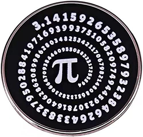 Pi Day Symbol Metallabzeichen Brosche Mathematische Mathematik Zahlen Anstecknadel Neuheit Modeschmuck Dekor Niedliche Cartoon Pins für Rucksäcke Kleidung Taschen Jacken Hut Schmuck DIY Zubehör