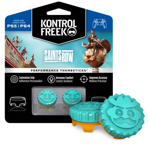 KontrolFreek Saints Row Performance Paire de joysticks pour Playstation 5 (PS5) et Playstation 4 (PS4)