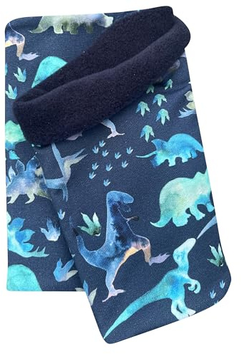 Wollhuhn Öko Mädchen/Jungen/Kinder Warmer Schlupfschal/Halstuch Innen Fleece Gefüttert Viele Motive Winter Übergangszeiten (aus Öko-Stoffen)