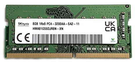 SK Hynix 8GB SODIMM DDR4 3200 PC4 1Rx8 HMA81GS6DJR8N-XN SO-DIMM Laptop RAM Memory for Dell HP Lenovo and Other Systems