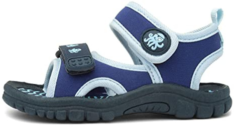 Walkright Boys Navy and Blue Easy Fasten Sandal - Size 8 Child UK - Blue