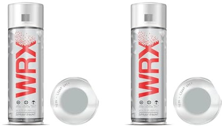 WRX Spray Paint 400 ml - Light Grey 7035 - RAL 7035 (Pack of 2)