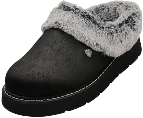 Skechers Keepsakes Lite Cozy Blend - Pantuflas para Mujer, Borde Negro, 39.5 EU