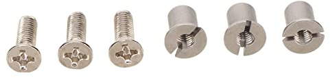 Screw Set, Universal 10.5 x 1/4 NAB Hub Tape Reel Screw Set, 3Pcs NAB Hub Screw Set for RMGI Reels, 3 Screws and Sleeves for Reel to Reel Tape Recorders