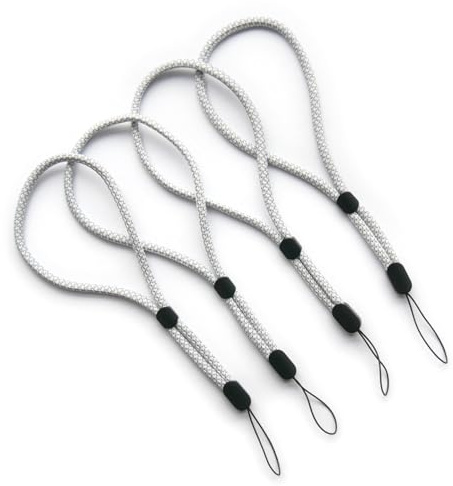 trage.band® Short Adjustable Wrist Strap Pack of 4 White/Grey
