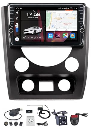 Autoradio con schermo da 9 pollici Double Din per Ssang-Yong Rexton Y290 III 3 2012-2017 con CarPlay Android Auto/BT Autoradio Android 11 con telecamera di backup/radio FM/comandi al volante (Dimens