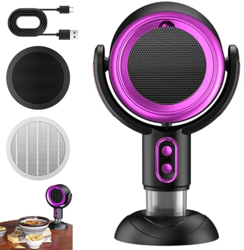 Smoke Clean, Portable Clean Smoke, Indoor Smoke Clean Für Raucher, Smoke Away Smoke Purifier, Kitchen Mini Smoke Air Cleaner (Purple-Rechargeable)