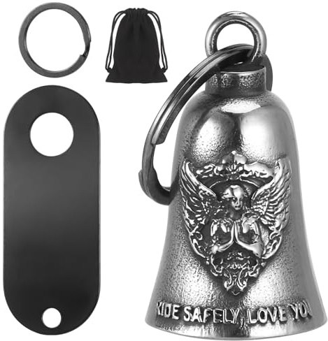 Zocipro Guardian Bell Motorrad biker Bell Motorrad Glöckchen Motorrad Glocke Glücksbringer