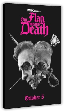 fshsxver Our Flag Means Death - Movie Poster Canvas Poster Bedroom Decor Landscape Office Room Decor Gift 12x18inch(30x45cm)