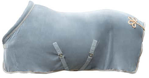 HKM Rosegold Glamour Style Abschwitzdecke, Grau/Rosegold, 165