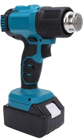 Pistola Eléctrica en Caliente, Versátil Use Pantalla Digital LCD Pistola de Aire Caliente Portátil 60-540 ℃ Configuración de Temperatura 350 W 4 Flujo Aire Engranaje para Pintar (Enchufe de la UE)