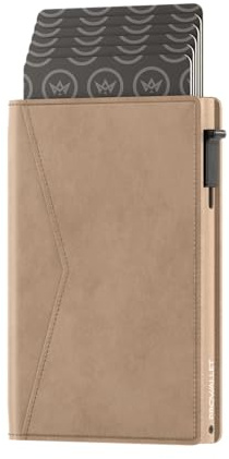 ProWallet Kartenetui Slim – 8 Karten und geldscheine - RFID Schutz - Magnetischer Verschluss - Portemonnaie - Kreditkartenetui Geldbeutel - Damen & Herren