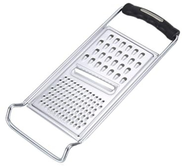 Zerodeko Rallador Inoxidable con Mango de Silicona Cortador Multifuncional de Verduras y Patatas Utensilio de Cocina para Rallar Rebanar y