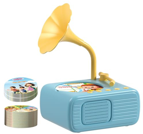 Jouet D'apprentissage Gramophone - Musical, Joueur D'histoire | Machine Audio Phonographe Pour , Appareil De Musique En Éducation Précoce, Amusant Les Filles Garçons, Cadeau Narration Interacti
