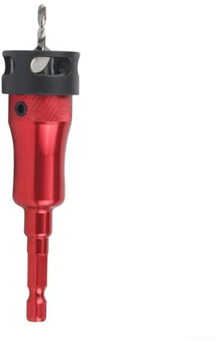 Juego de brocas avellanadas con doble dirección para liberación rápida y profundidad de chaflán ajustable, brocas cónicas de metal para taladros manuales y de banco de 8 mm y 10 mm (A)