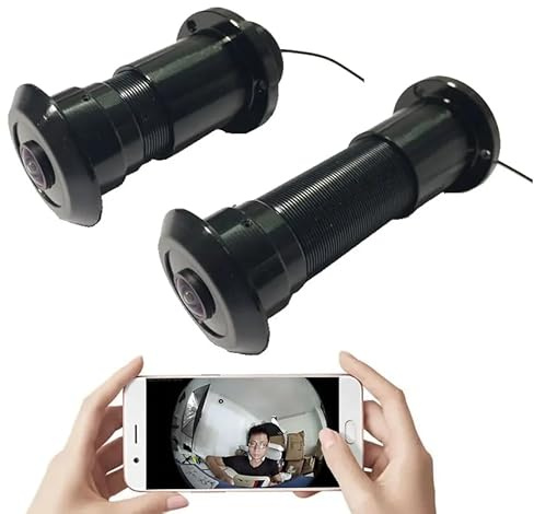 Kraslaw WiFi Türspion Kamera 2,4GHz & 5GHz | Full HD 1080p, 150° Weitwinkel, PIR Bewegungssensor & Nachtsicht | Zwei-Wege-Audio, microSD bis 128GB | kompatibel mit Tuya & Smart Life