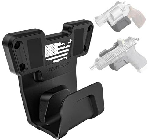 CZMYCBG Magnetisk Vapenhållare med Avtryckarskydd, Vapenhållare Dold i Bil, Lastbil, Fordon, Skrivbord, Kassaskåp, Väggar, Vapenmagnet för Pistol, Gevär, Hagelgevär, Pistol, Revolver